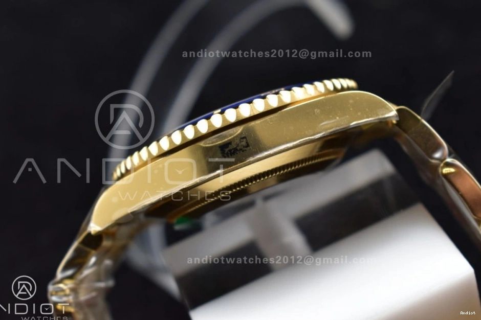 Ceramic Clean 1:1 Best 116618 904L Submariner YG LB Edition Steel Blue VR3135 Plated 0517